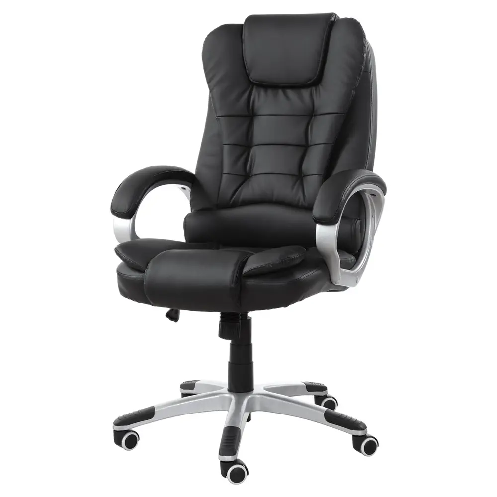 Фото Офисное кресло Brabix Comfort MS-003 65x122x47 см эко кожа цвет черный Фото Офисное кресло Brabix Comfort MS-003 65x122x47 см эко кожа цвет черный