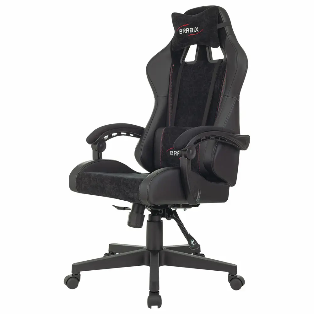 Фото 8 Офисное кресло Brabix Striker GM-121 60x129.5x47 см велюр цвет черный Фото 8 Офисное кресло Brabix Striker GM-121 60x129.5x47 см велюр цвет черный