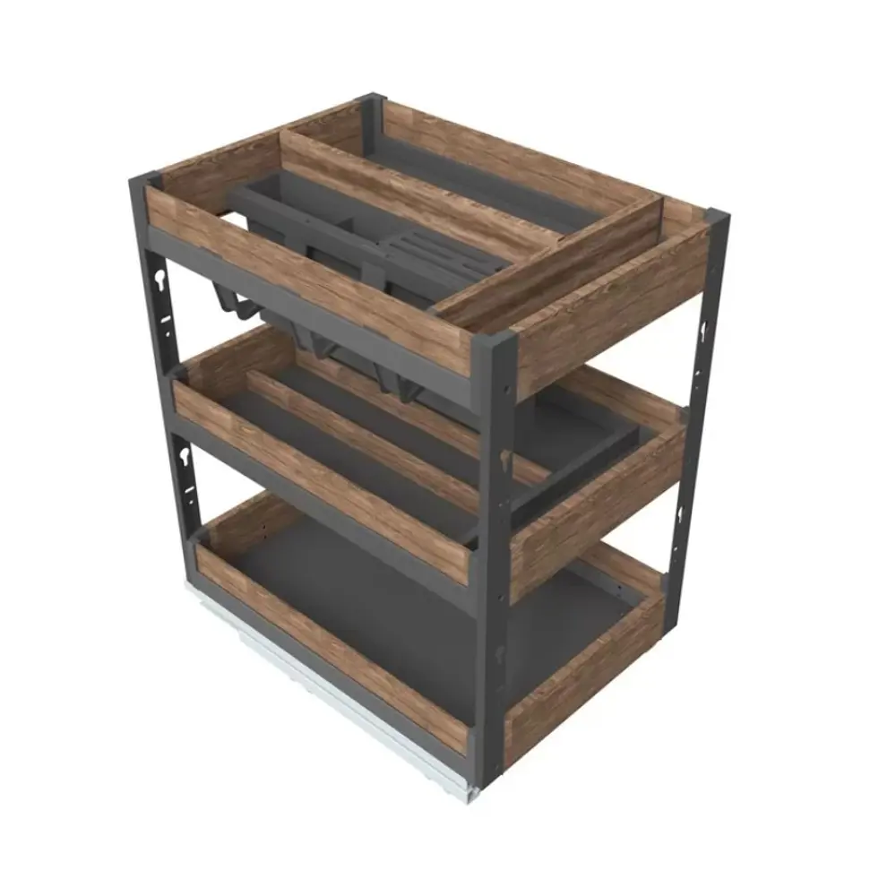 Фото 3 Бутылочница Firmax Dana Wood 33.2x49x46 см металл цвет дерево Фото 3 Бутылочница Firmax Dana Wood 33.2x49x46 см металл цвет дерево
