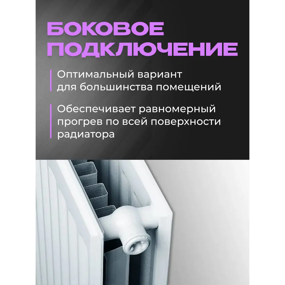 Фото 7 Радиатор панельный Metronex 21 500x900 мм боковое подключение сталь белый с кронштейном Фото 7 Радиатор панельный Metronex 21 500x900 мм боковое подключение сталь белый с кронштейном