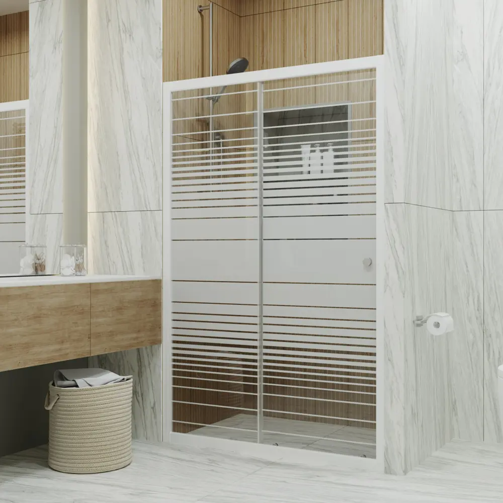 Фото Душевая дверь Triton 247148 99.5см эффект стекла прозрачный раздвижной Фото Душевая дверь Triton 247148 99.5см эффект стекла прозрачный раздвижной