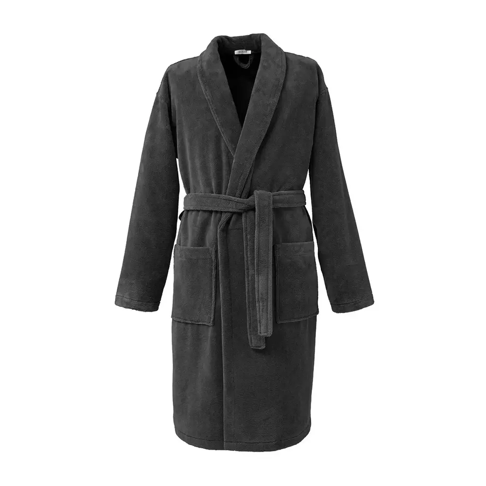 Фото Халат с шалью Olivier Desforges Decembre Gris XL цвет серый Фото Халат с шалью Olivier Desforges Decembre Gris XL цвет серый