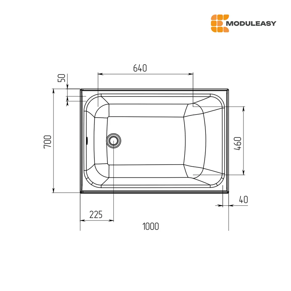 Фото Ванна Moduleasy ROSS 100x70 акриловая Комплект 3в1+ 01рос1070кс2+ каркас, слив-перелив Фото Ванна Moduleasy ROSS 100x70 акриловая Комплект 3в1+ 01рос1070кс2+ каркас, слив-перелив