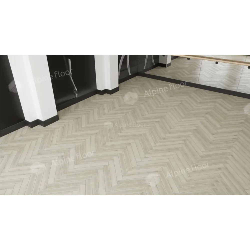 Фото 2 Ламинат Alpine Floor Herringbone Дуб Монпелье 33 класс толщина 8 мм с фаской 1.347 м² цена за упаковку Фото 2 Ламинат Alpine Floor Herringbone Дуб Монпелье 33 класс толщина 8 мм с фаской 1.347 м² цена за упаковку
