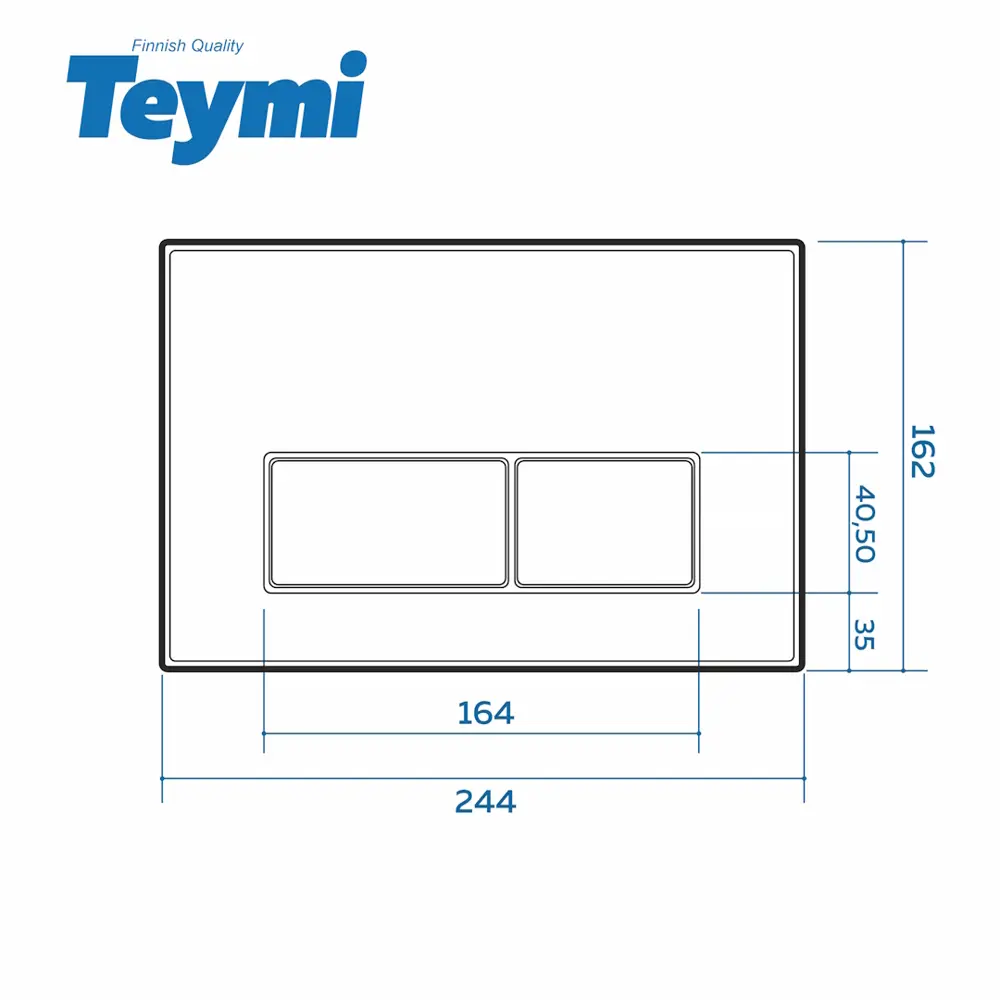 Фото 5 Панель смыва Teymi T70206 цвет белый