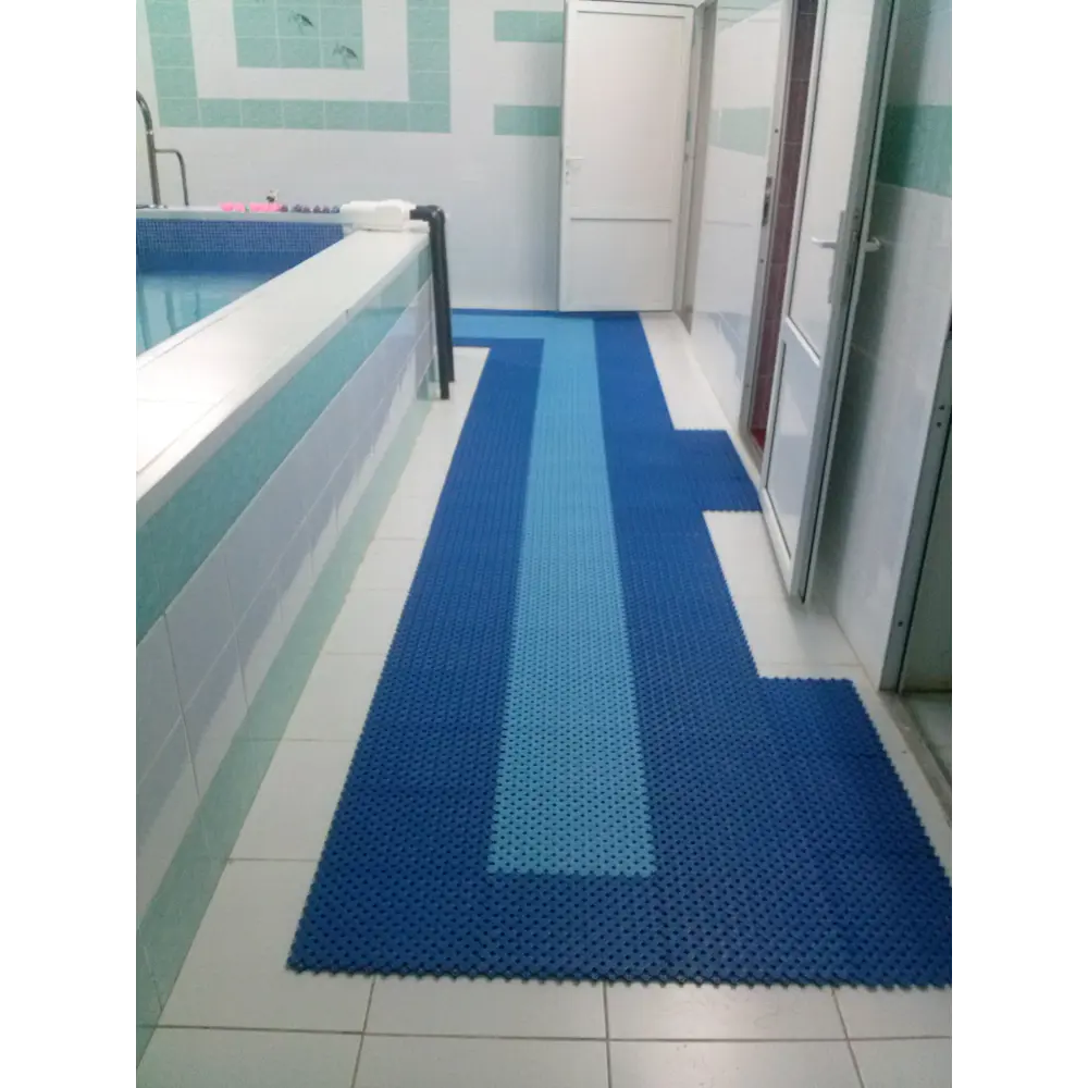Фото 4 Модульный коврик Пластфактор Aqua 34x34см цвет синий, 12шт Фото 4 Модульный коврик Пластфактор Aqua 34x34см цвет синий, 12шт