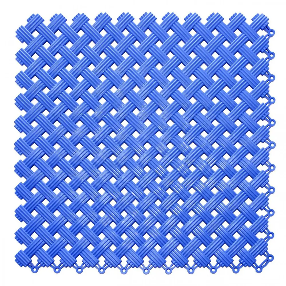 Фото Модульный коврик Пластфактор Aqua 34x34см цвет синий, 12шт Фото Модульный коврик Пластфактор Aqua 34x34см цвет синий, 12шт