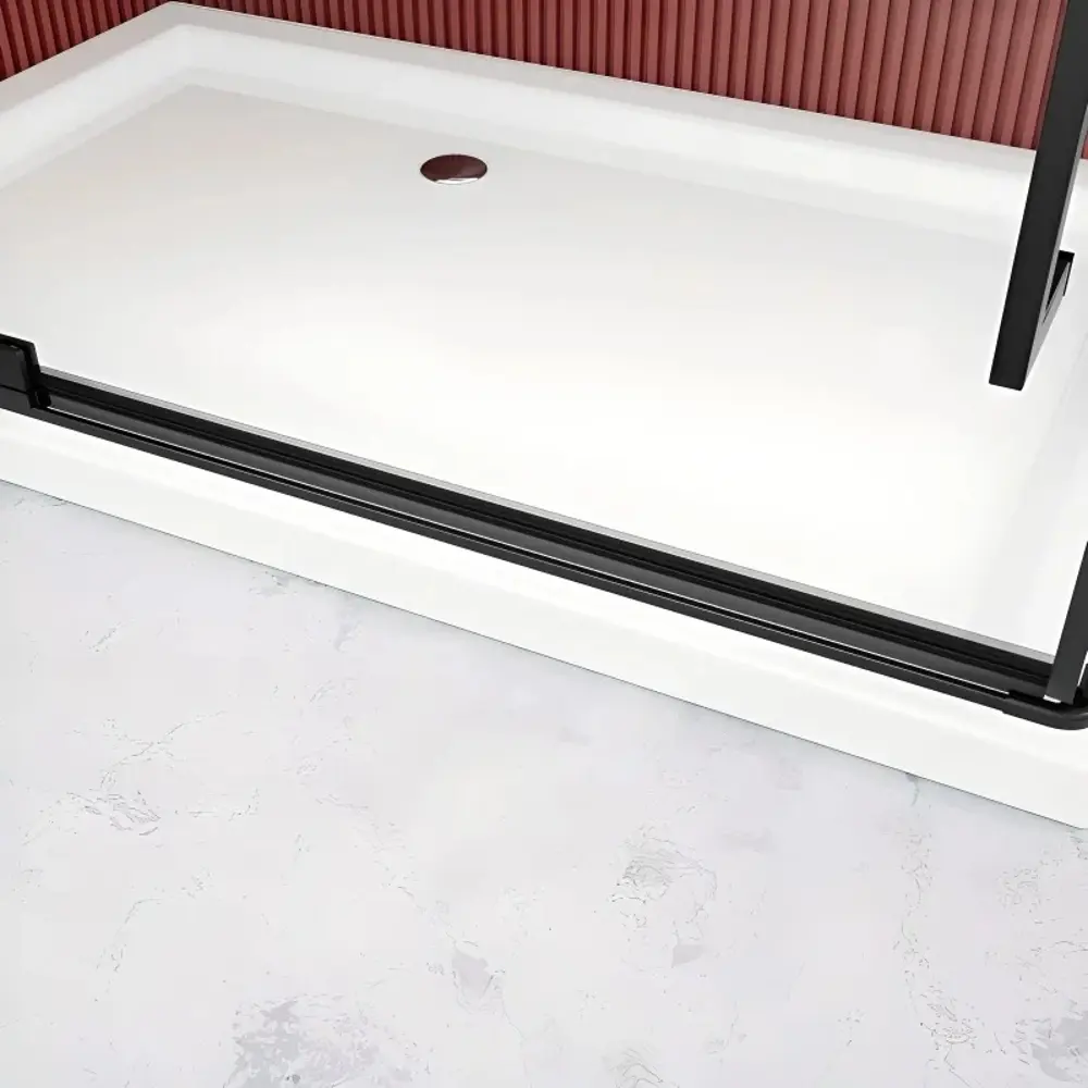 Фото 2 Душевой уголок Esbano Art 663934 прямоугольный 120x80см хромированный профиль эффект стекла прозрачный