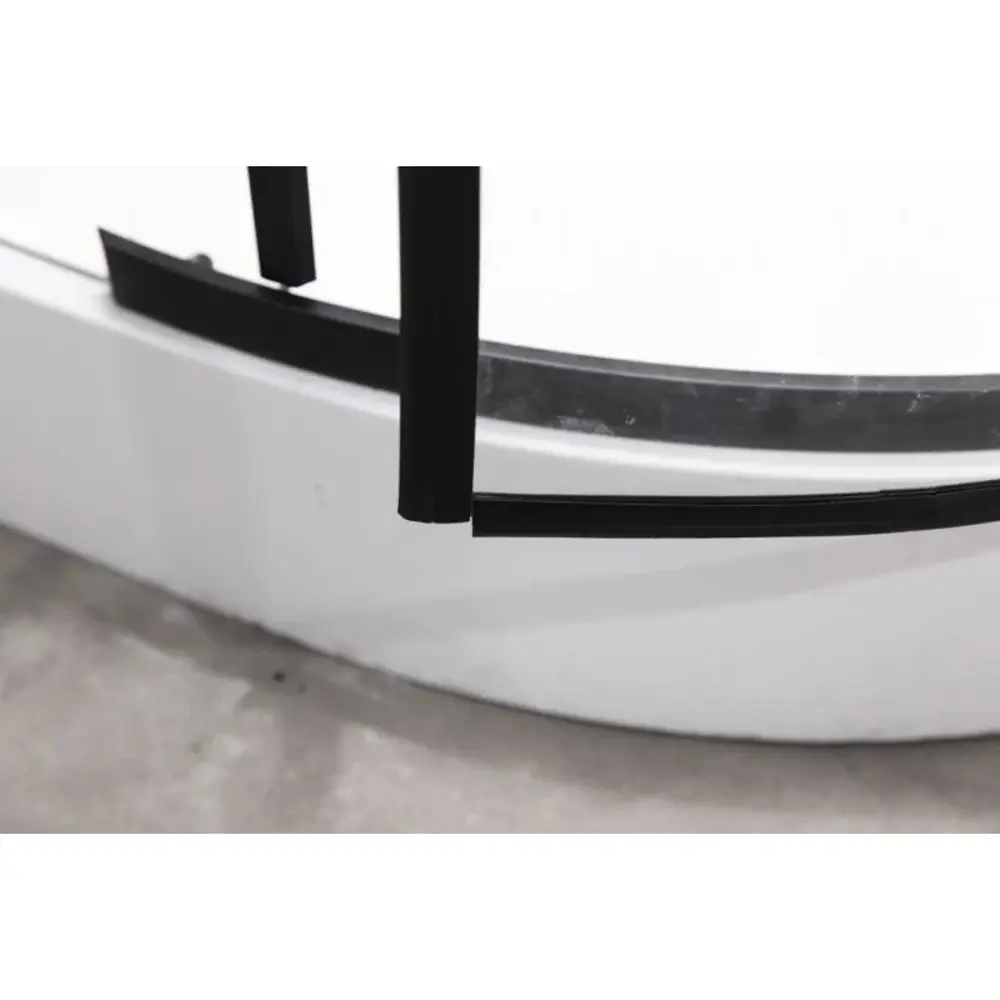 Фото 4 Душевой уголок Esbano ESD-7015B 555929 1/4 круга 90х90см черный профиль эффект стекла прозрачный