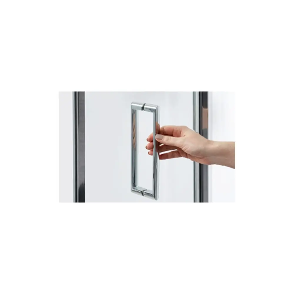 Фото 5 Душевая дверь Wasserkraft Salm 27I04 92см эффект стекла прозрачный распашной