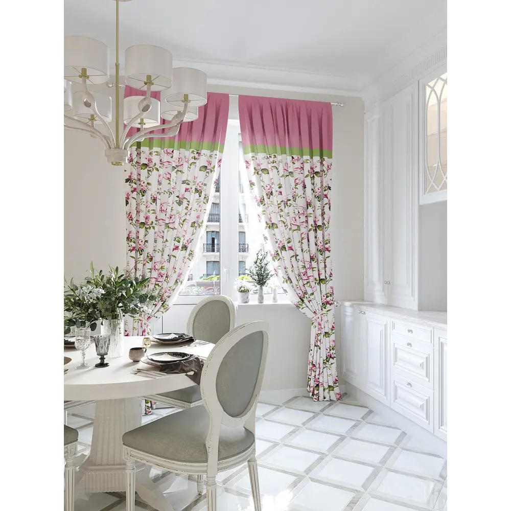 Фото 6 Комплект штор At home Базовая коллекция AT945690 на шторной ленте 280x150 см цвет бежевый