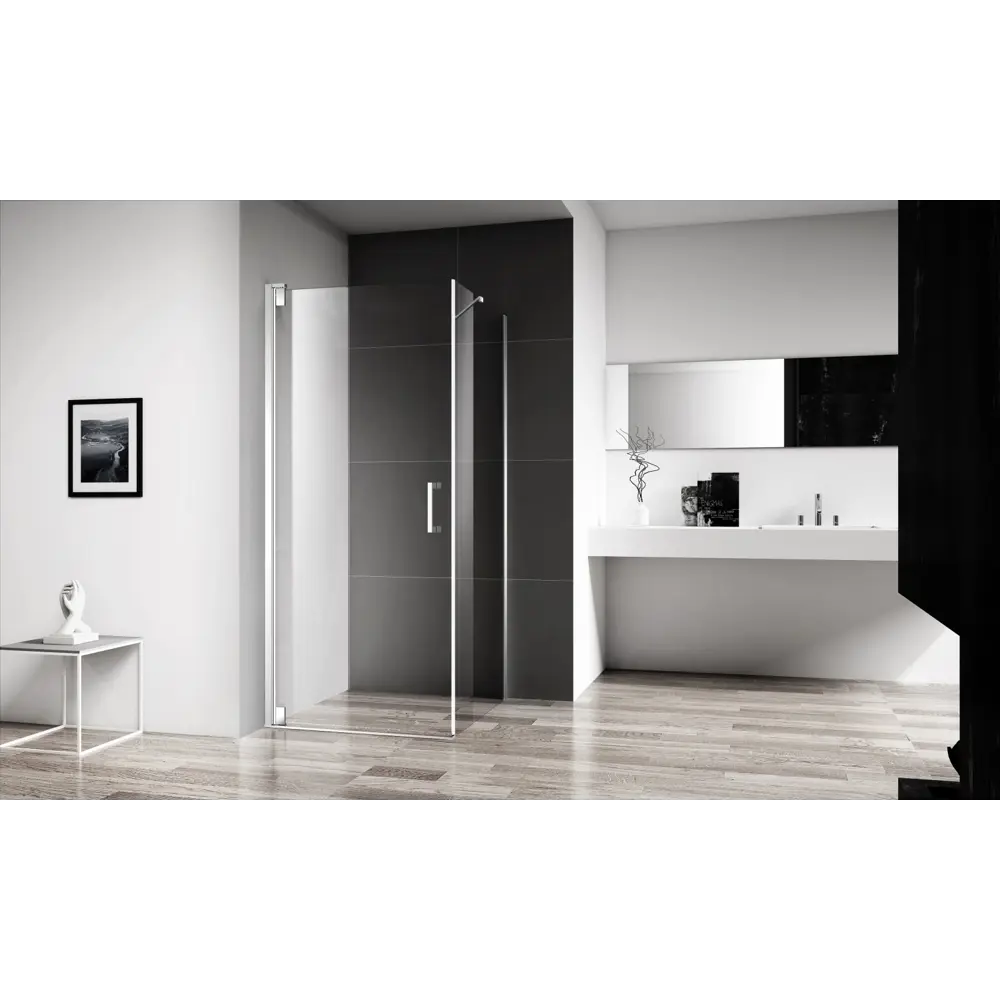 Фото 3 Душевой уголок Belbagno Marmi 222585 прямоугольный 90x80см серебристый блеск профиль эффект стекла прозрачный Фото 3 Душевой уголок Belbagno Marmi 222585 прямоугольный 90x80см серебристый блеск профиль эффект стекла прозрачный