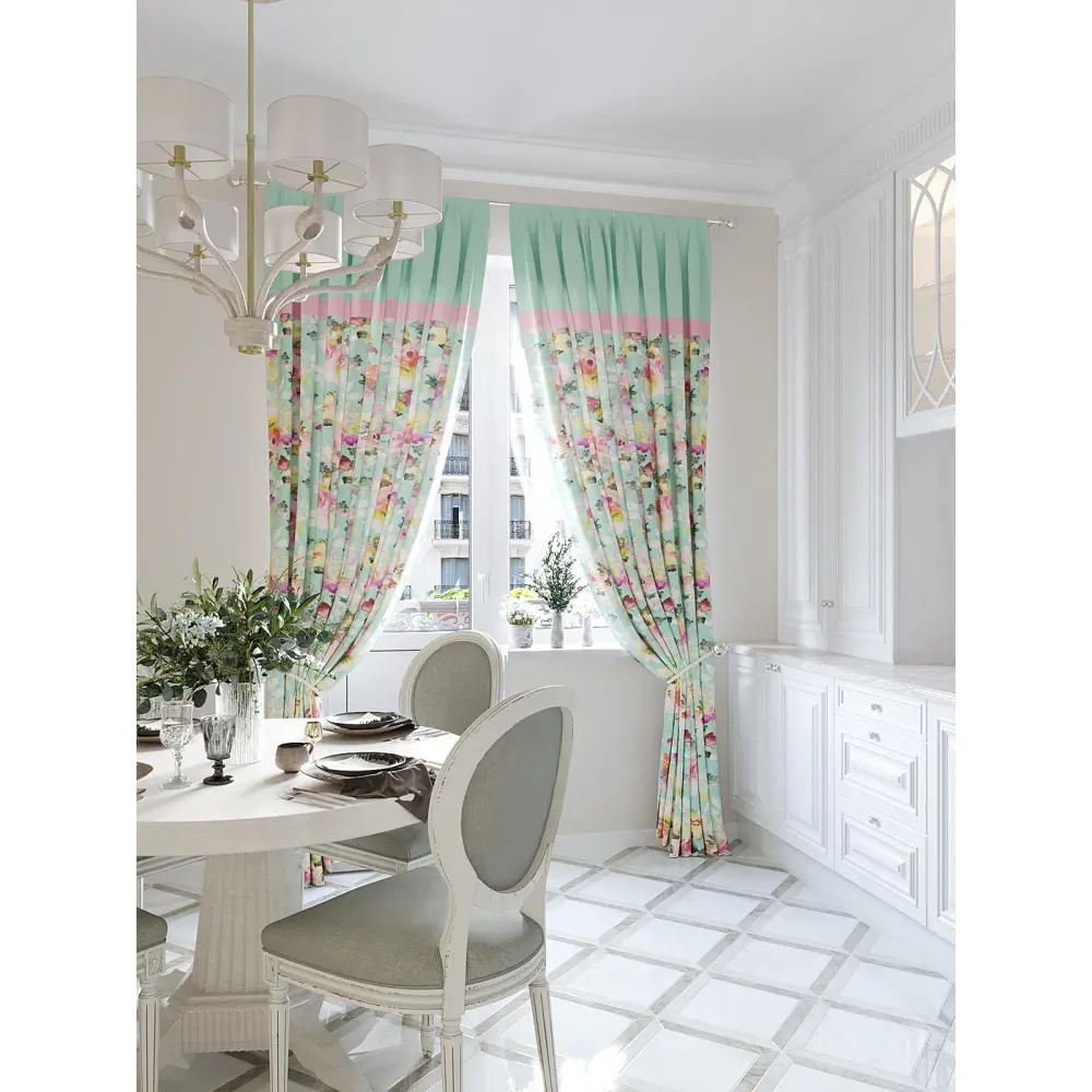Фото Комплект штор At home Базовая коллекция AT945577 на шторной ленте 280x150 см цвет синий Фото Комплект штор At home Базовая коллекция AT945577 на шторной ленте 280x150 см цвет синий