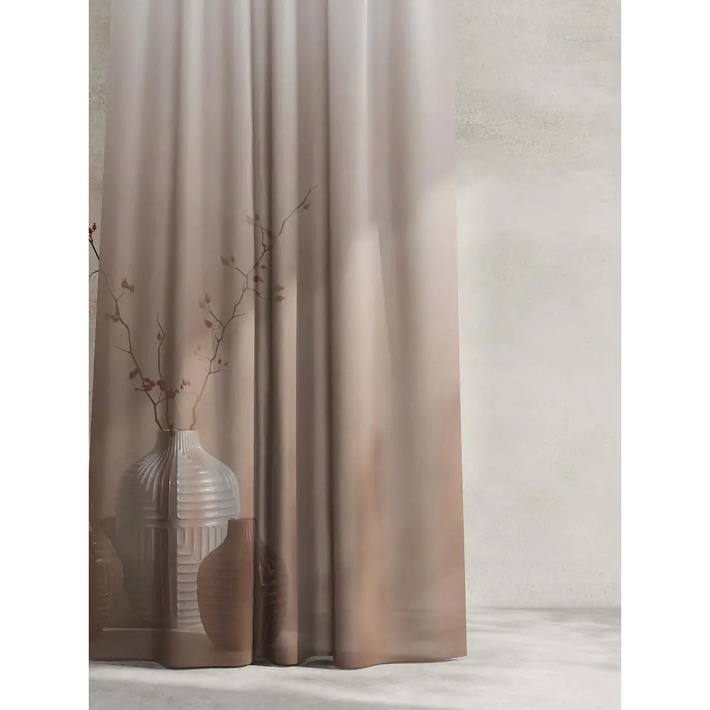 Фото 7 Тюль At home Базовая коллекция AT595052 на шторной ленте 270x150 см цвет бежевый Фото 7 Тюль At home Базовая коллекция AT595052 на шторной ленте 270x150 см цвет бежевый