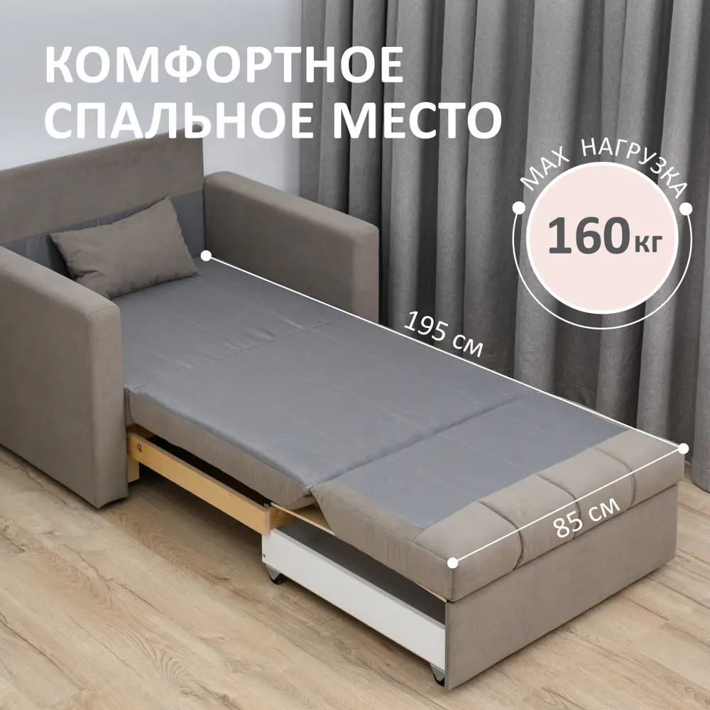 Фото 4 Кресло Romack Merlin 108x83x77 см велюр цвет мокко Фото 4 Кресло Romack Merlin 108x83x77 см велюр цвет мокко