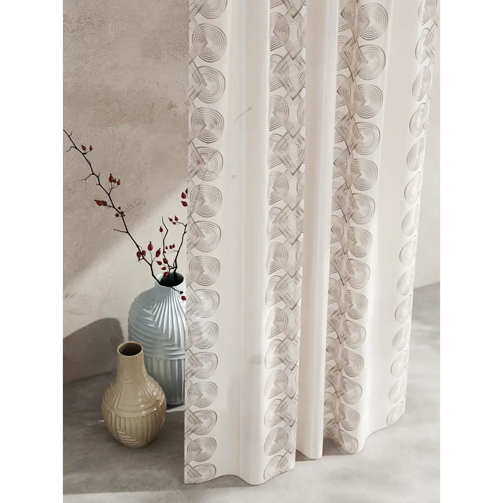Фото 6 Тюль At home Базовая коллекция AT595070 на шторной ленте 270x150 см цвет бежевый Фото 6 Тюль At home Базовая коллекция AT595070 на шторной ленте 270x150 см цвет бежевый