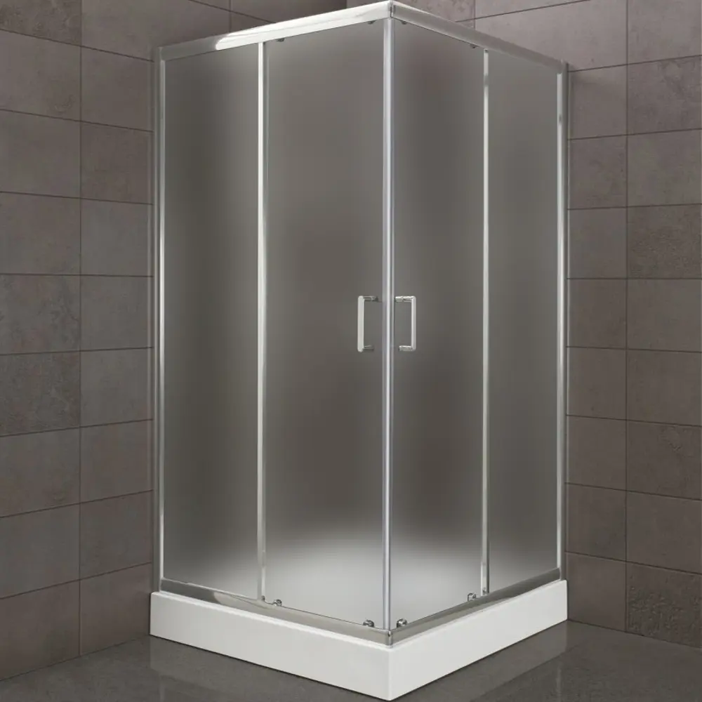 Фото 2 Душевой уголок Belbagno Uno 144908 квадратный 90x90см серебристый блеск профиль эффект стекла рифленый Фото 2 Душевой уголок Belbagno Uno 144908 квадратный 90x90см серебристый блеск профиль эффект стекла рифленый