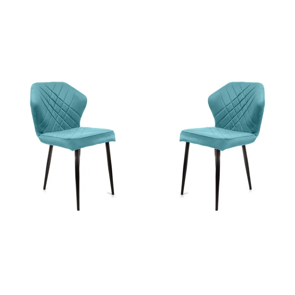 Фото Стул M-group Ницца 44x87x42 см велюр цвет черный 2 шт. Фото Стул M-group Ницца 44x87x42 см велюр цвет черный 2 шт.