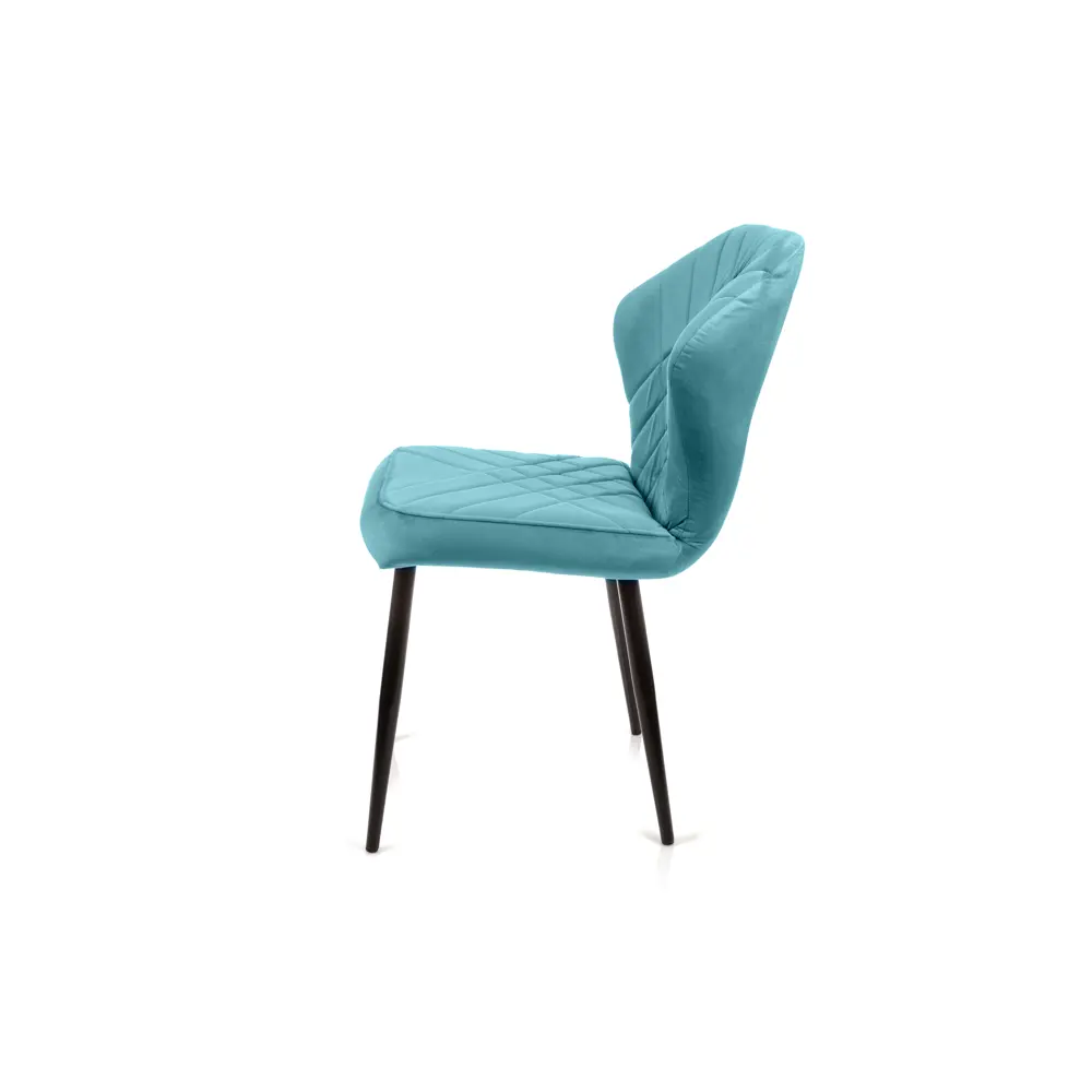 Фото 5 Стул M-group Ницца 44x87x42 см велюр цвет черный 2 шт. Фото 5 Стул M-group Ницца 44x87x42 см велюр цвет черный 2 шт.