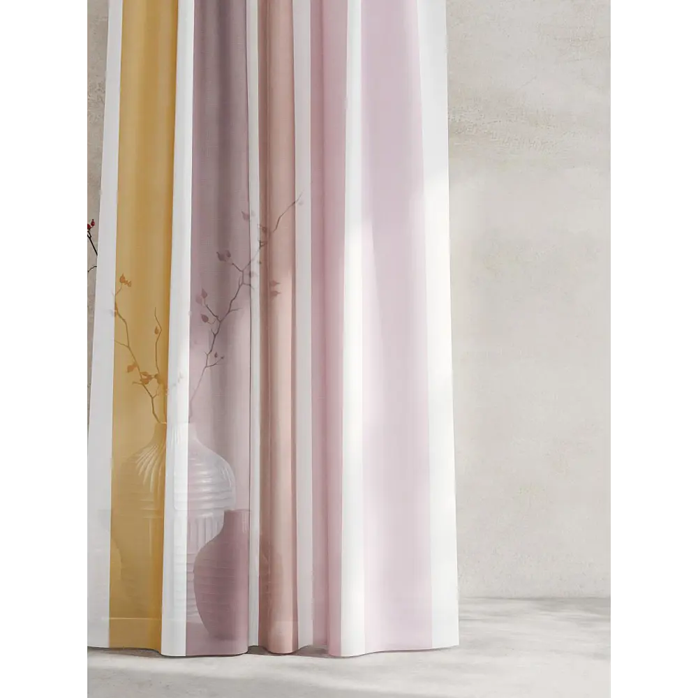 Фото 8 Тюль At home Базовая коллекция AT595212 на шторной ленте 270x150 см цвет бежевый