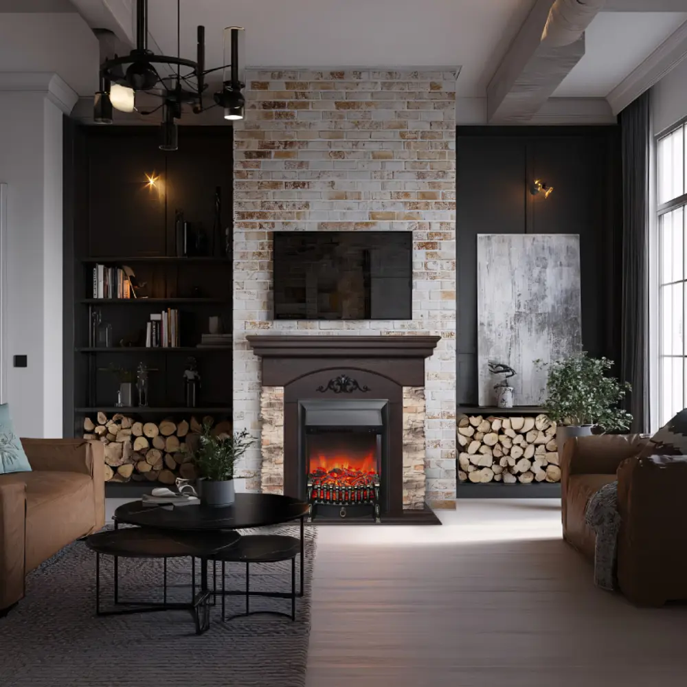 Фото 4 Каминокомплект Realflame Rockwood STD NT-F316 с очагом Fobos Lux BL 750Вт античный дуб Фото 4 Каминокомплект Realflame Rockwood STD NT-F316 с очагом Fobos Lux BL 750Вт античный дуб