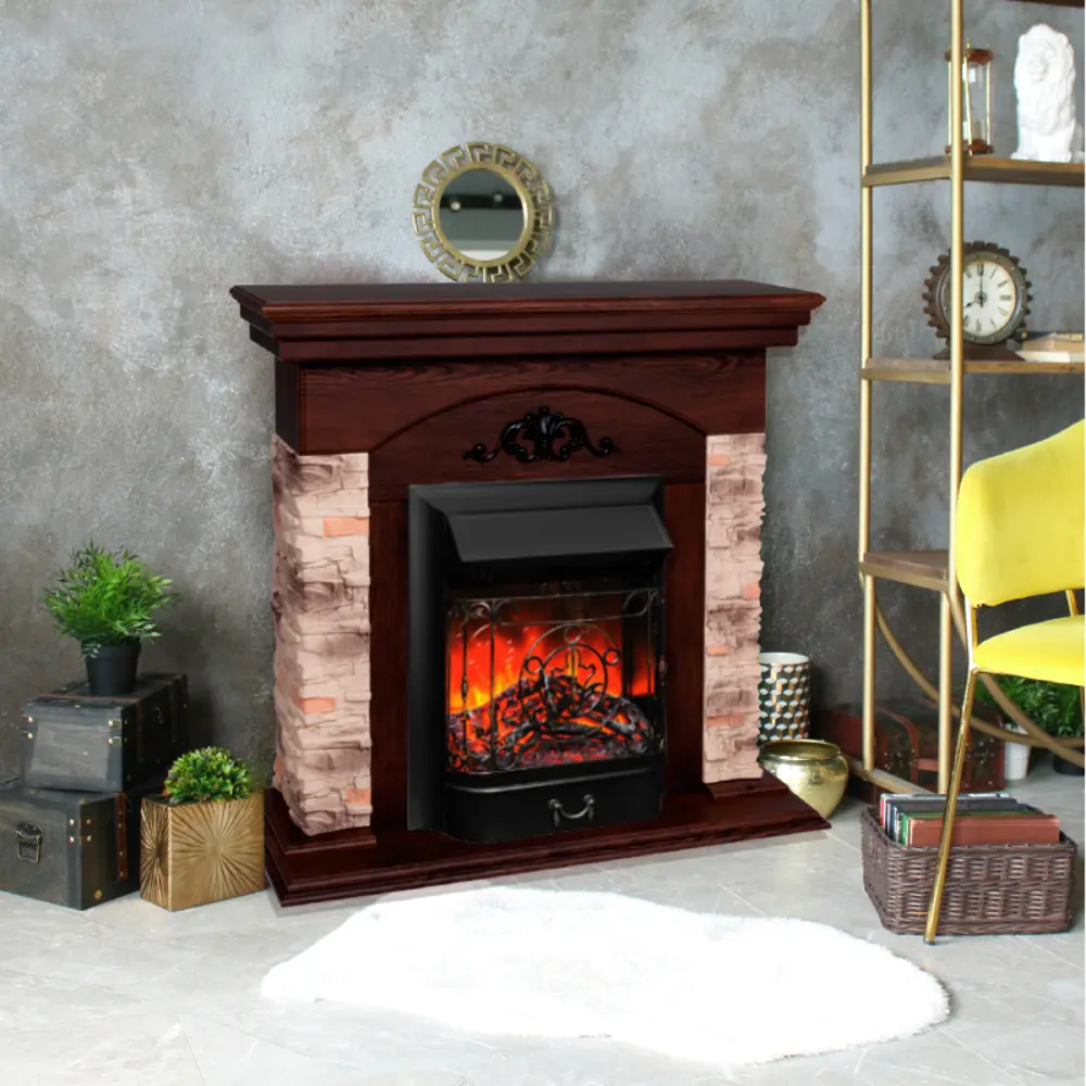 Фото 3 Каминокомплект Realflame Rockwood STD NT-F316 с очагом Majestic Lux BL 750Вт античный дуб Фото 3 Каминокомплект Realflame Rockwood STD NT-F316 с очагом Majestic Lux BL 750Вт античный дуб