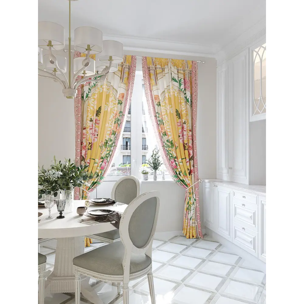 Фото 3 Комплект штор At home Базовая коллекция AT945704 на шторной ленте 280x150 см цвет белый Фото 3 Комплект штор At home Базовая коллекция AT945704 на шторной ленте 280x150 см цвет белый