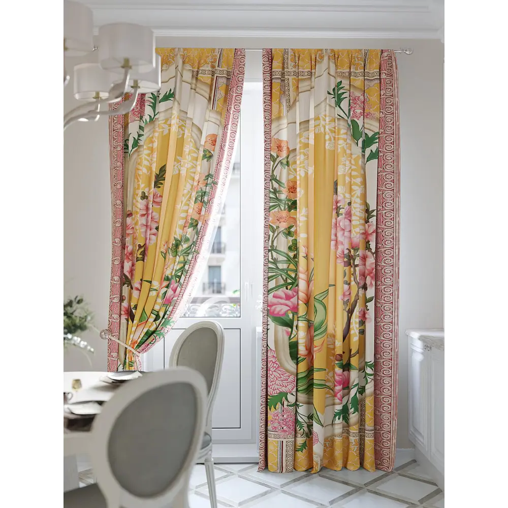 Фото 2 Комплект штор At home Базовая коллекция AT945704 на шторной ленте 280x150 см цвет белый Фото 2 Комплект штор At home Базовая коллекция AT945704 на шторной ленте 280x150 см цвет белый