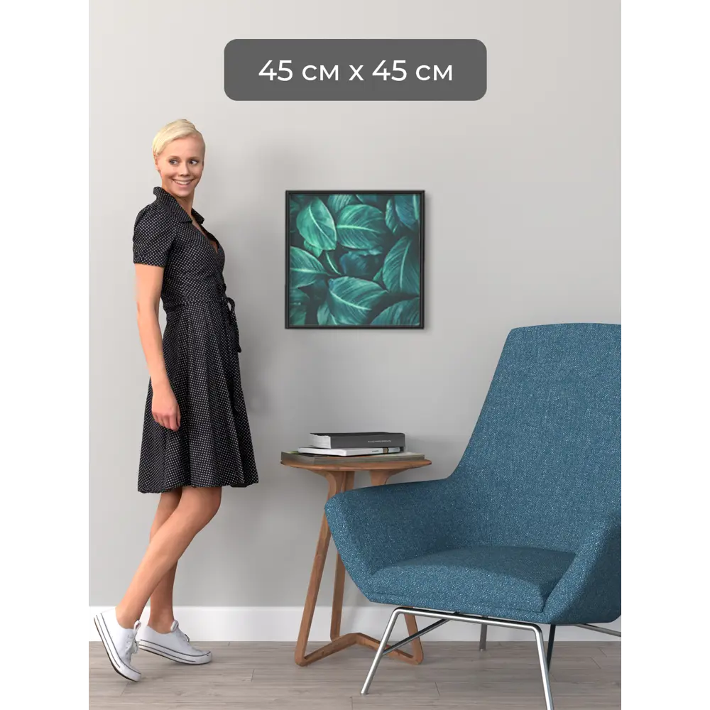 Фото 3 Рамка Первое ателье Niel-2nm-45x45 см, алюминий, цвет черный Фото 3 Рамка Первое ателье Niel-2nm-45x45 см, алюминий, цвет черный