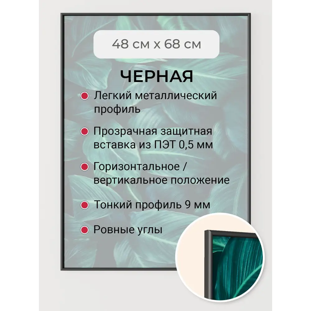 Фото Рамка Первое ателье Niel-2nm-48x68, 48x68 см, алюминий Фото Рамка Первое ателье Niel-2nm-48x68, 48x68 см, алюминий