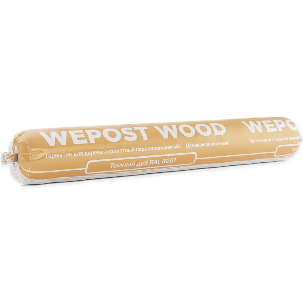 Фото 2 Герметик для дерева Wepost wood теплый шов RAL 8001 темный дуб 600мл 2шт Фото 2 Герметик для дерева Wepost wood теплый шов RAL 8001 темный дуб 600мл 2шт