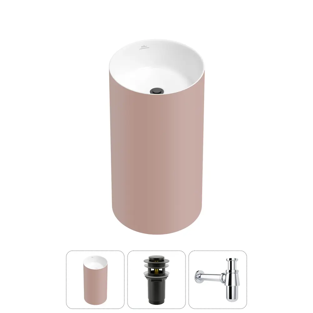 Фото Напольная раковина отдельностоящая Wellsee Chalice Perfection 20212977R размер 45x45x85 см, с донным клапаном и сифоном Фото Напольная раковина отдельностоящая Wellsee Chalice Perfection 20212977R размер 45x45x85 см, с донным клапаном и сифоном