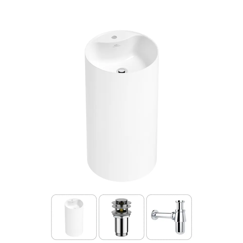 Фото Раковина Wellsee chalice perfection 20212986R 45см цвет набора хром