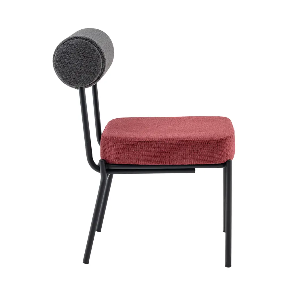 Фото 5 Стул Stool group Ponpoun 50x83x66 см шенилл цвет темно-серый/бордо Фото 5 Стул Stool group Ponpoun 50x83x66 см шенилл цвет темно-серый/бордо