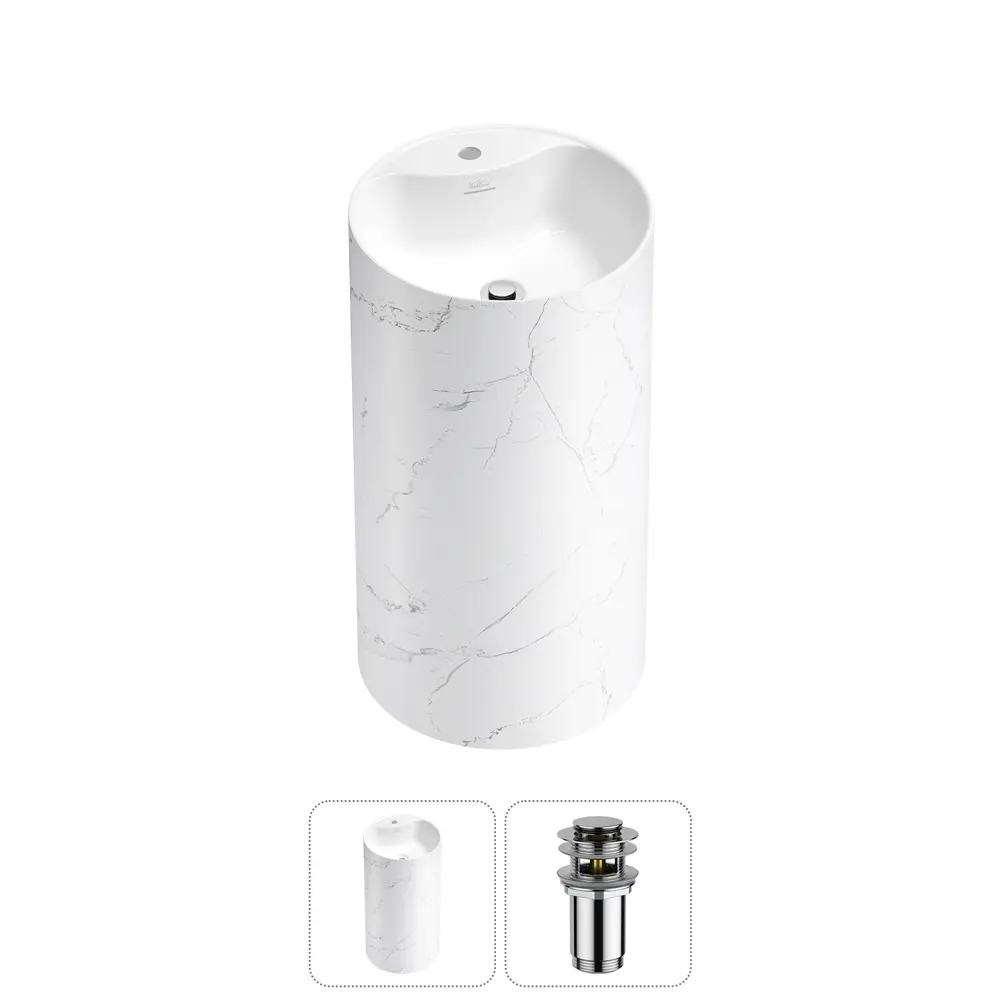 Фото Раковина Wellsee chalice perfection 20213058R 45см цвет набора хром