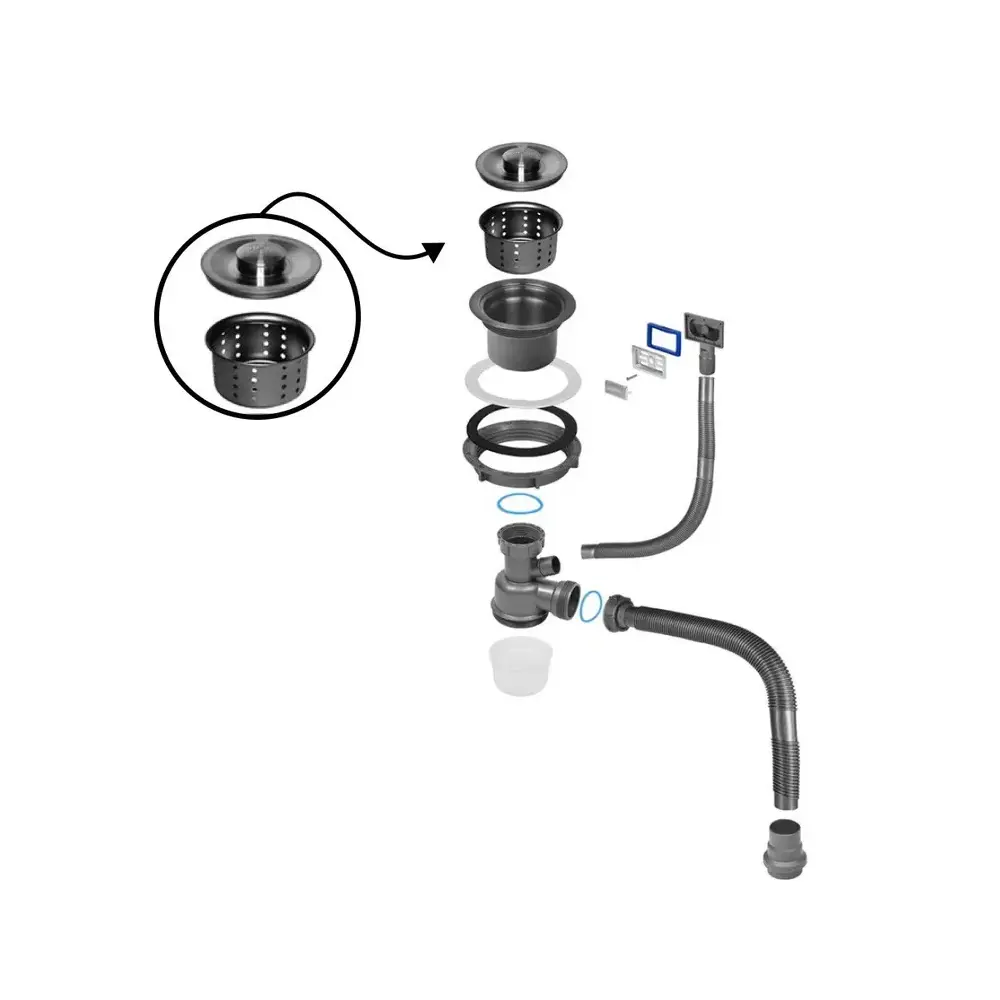 Фото 4 Мойка для кухни Glyph GL36045B/W02-114B/W405B 45x60 см глубина чаши 22 см нержавеющая сталь цвет графит Фото 4 Мойка для кухни Glyph GL36045B/W02-114B/W405B 45x60 см глубина чаши 22 см нержавеющая сталь цвет графит