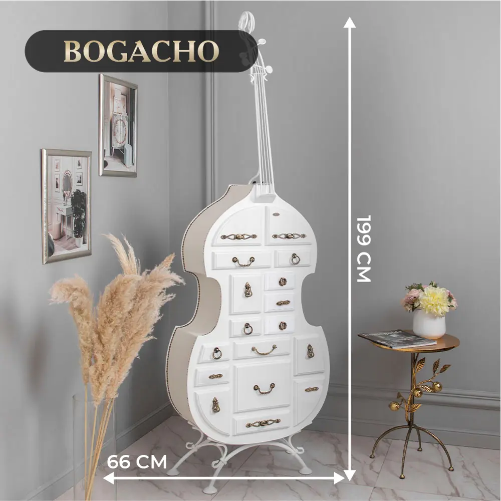 Фото 2 Комод Bogacho 17 ящиков 66x28x200 см МДФ цвет белый 11065/белый/бум айс/бл Фото 2 Комод Bogacho 17 ящиков 66x28x200 см МДФ цвет белый 11065/белый/бум айс/бл