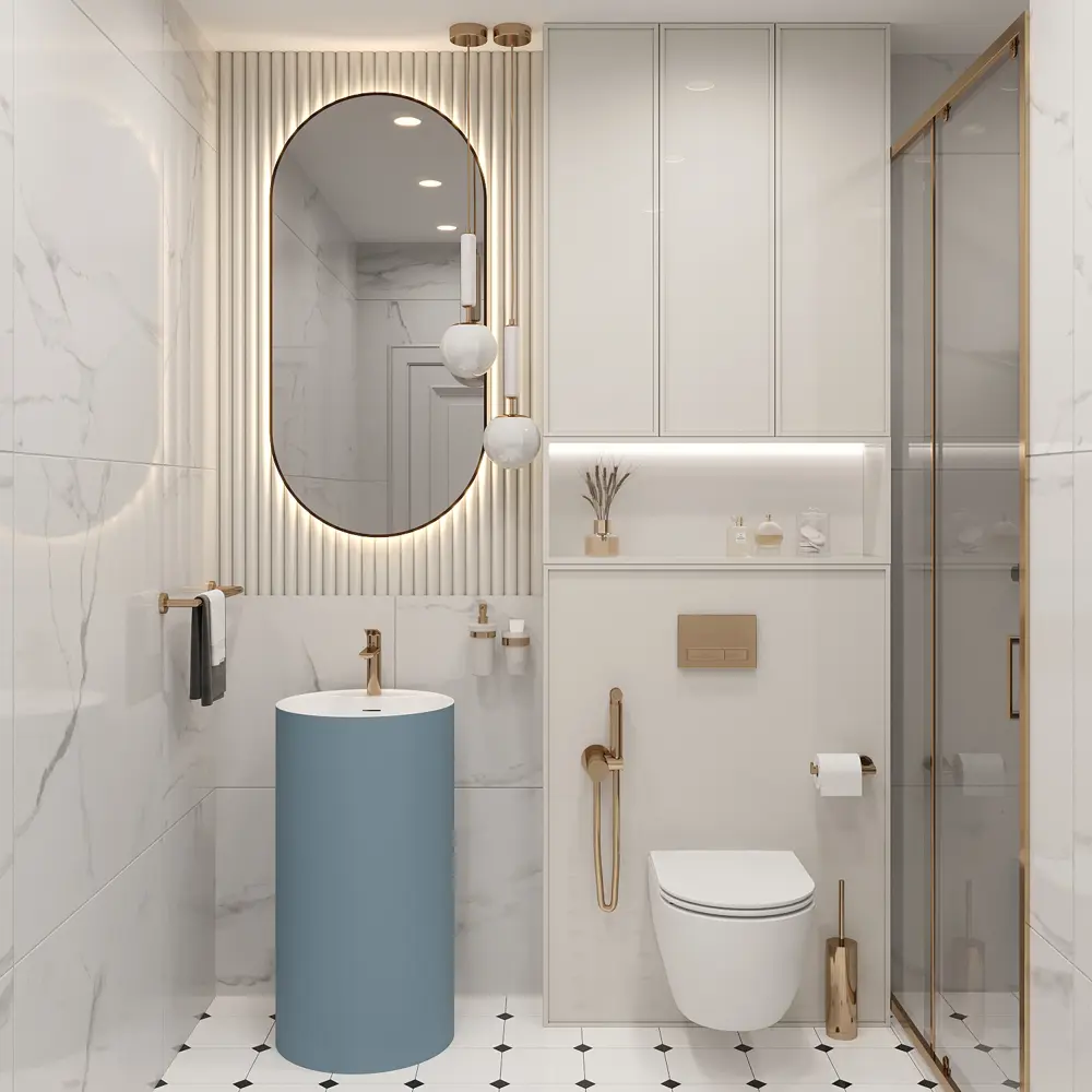 Фото 8 Напольная раковина отдельностоящая Wellsee Chalice Perfection 20213093R размер 45x45x85 см, с донным клапаном, сифоном, смесителем и вентилями Фото 8 Напольная раковина отдельностоящая Wellsee Chalice Perfection 20213093R размер 45x45x85 см, с донным клапаном, сифоном, смесителем и вентилями