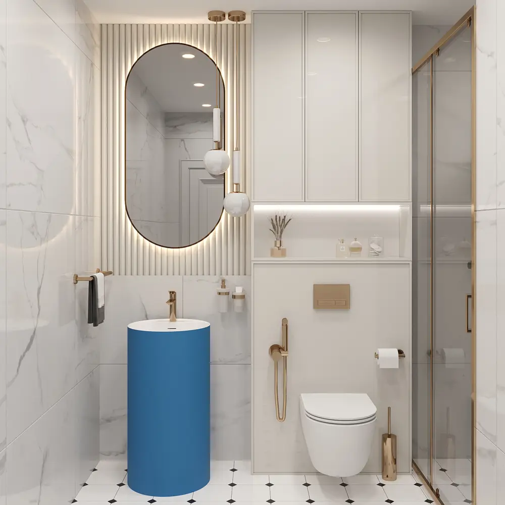 Фото 7 Напольная раковина отдельностоящая Wellsee Chalice Perfection 20213100R размер 45x45x85 см, с донным клапаном, сифоном и смесителем Фото 7 Напольная раковина отдельностоящая Wellsee Chalice Perfection 20213100R размер 45x45x85 см, с донным клапаном, сифоном и смесителем