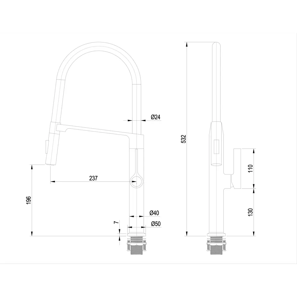Фото 9 Смеситель для кухни Barrel брашированная сталь Ba214029-BS Paulmark