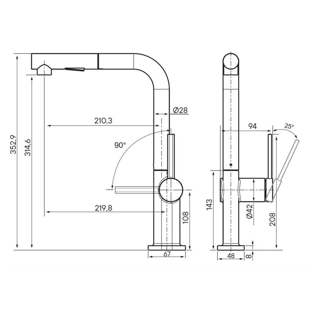 Фото 3 Смеситель для кухни Neo светлое брашированное золото Ne214419-SBG Starke-Paulmark Фото 3 Смеситель для кухни Neo светлое брашированное золото Ne214419-SBG Starke-Paulmark