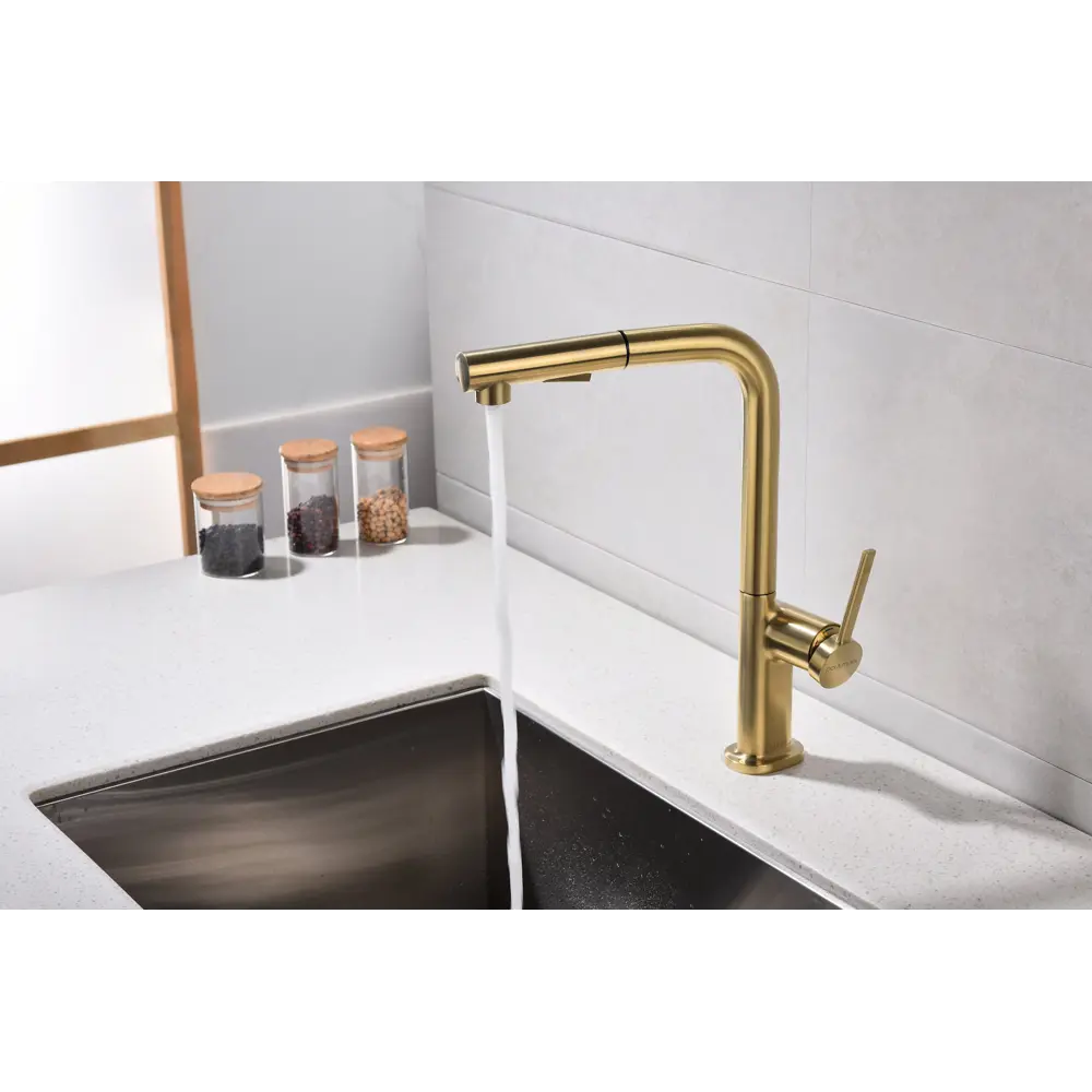 Фото 2 Смеситель для кухни Neo светлое брашированное золото Ne214419-SBG Starke-Paulmark Фото 2 Смеситель для кухни Neo светлое брашированное золото Ne214419-SBG Starke-Paulmark