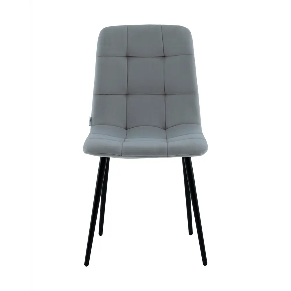 Фото Стул Stool group Одди 45.5x83.5x53.5 см велюр цвет серый 2 шт. Фото Стул Stool group Одди 45.5x83.5x53.5 см велюр цвет серый 2 шт.