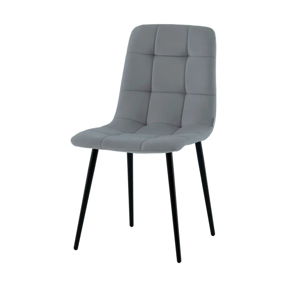 Фото 7 Стул Stool group Одди 45.5x83.5x53.5 см велюр цвет серый 2 шт. Фото 7 Стул Stool group Одди 45.5x83.5x53.5 см велюр цвет серый 2 шт.