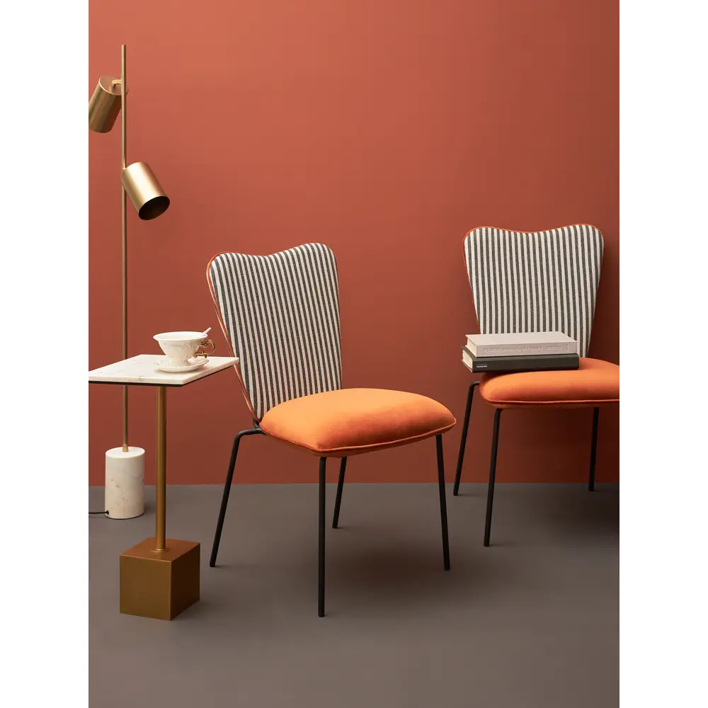 Фото 7 Стул Bergenson bjorn Pompadour 48.5x88.5x45 см велюр цвет терракотовый