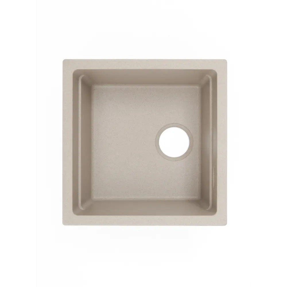 Фото 4 Мойка для кухни Grandex aqua COMFORT 46U BEIGE 39.5x40 см глубина чаши 20 см кварц цвет бежевый Фото 4 Мойка для кухни Grandex aqua COMFORT 46U BEIGE 39.5x40 см глубина чаши 20 см кварц цвет бежевый