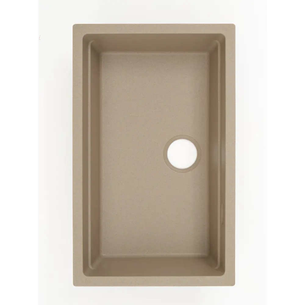 Фото 4 Мойка для кухни Grandex aqua COMFORT 73U BEIGE 39.5x67.4 см глубина чаши 20 см кварц цвет бежевый