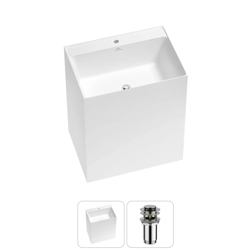 Фото Напольная раковина отдельностоящая Wellsee Doux 20213166R размер 70x50x85 см, с донным клапаном Фото Напольная раковина отдельностоящая Wellsee Doux 20213166R размер 70x50x85 см, с донным клапаном