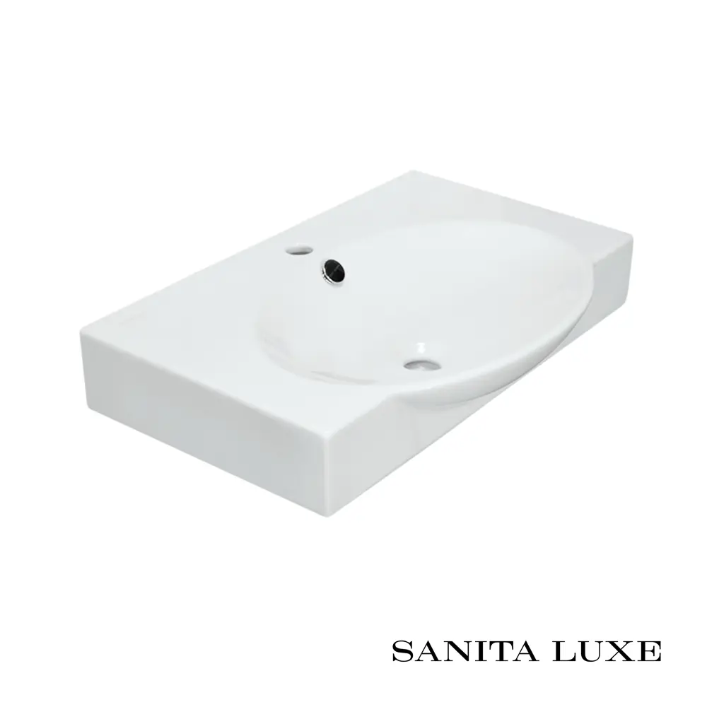 Фото 6 Раковина Sanita Luxe Infinity 65 ВКС мебельная белая Фото 6 Раковина Sanita Luxe Infinity 65 ВКС мебельная белая