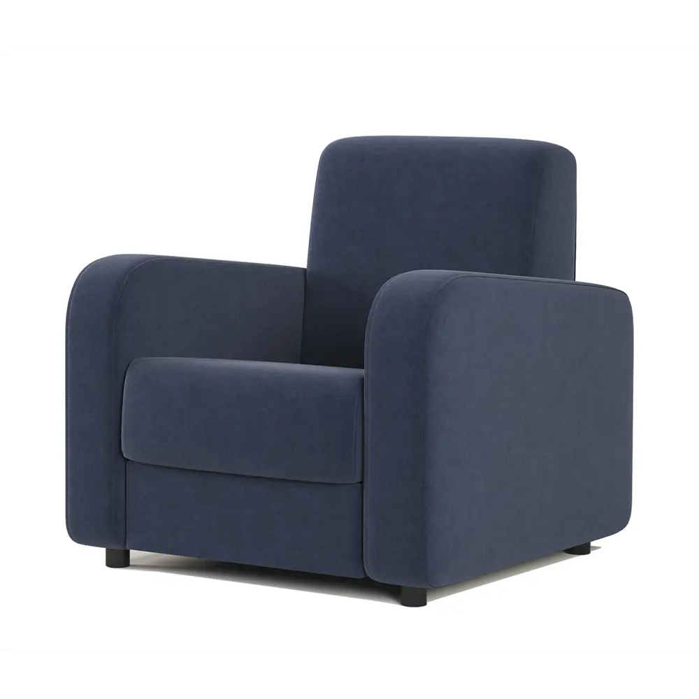 Фото 3 Кресло Гамма Мелодия 79x87x84 см велюр цвет ультра миднайт